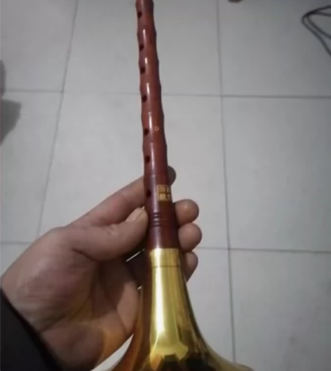 处理最后一把吹奏成人乐器老红木D调唢呐乐器...