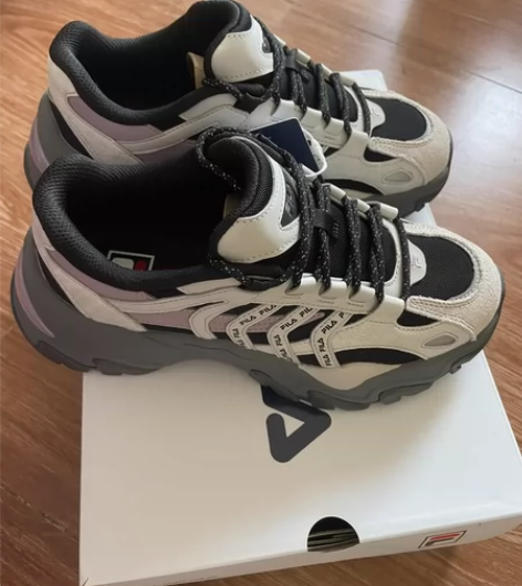 斐乐鱼刺南极灰37.5码，双十一京东官方旗...