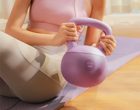 迪玛森壶铃女士健身家用提壶哑铃深蹲练臀翘臀...