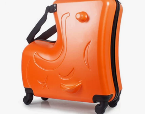 miyo儿童旅行箱可坐可骑拉杆箱男宝宝带娃...