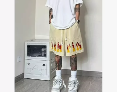 美式篮球短裤男士夏季薄款运动休闲宽松五分裤...