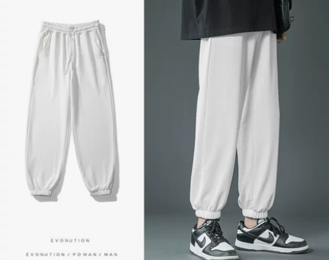 冰丝裤子男夏季薄款ins韩版休闲裤宽松束脚...