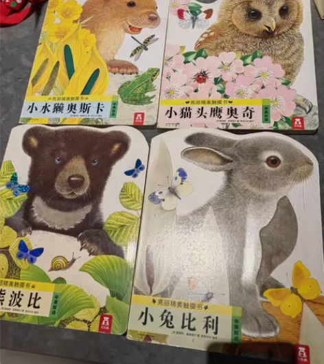 乐乐趣亮丽精美触摸书系列4册 小兔比利触摸...