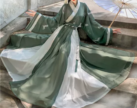 ?【长安故里】晋制汉服 齐腰交领 包邮 汉...