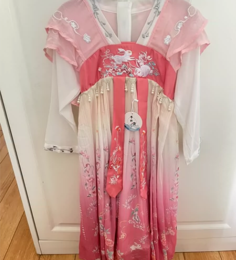 玉兔汉服 粉色120裙长85蓝色130已出...