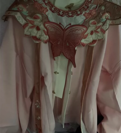 汉服 兰若庭初霁云肩?劲合雪竹对襟琵琶袖m...