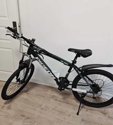 全新墨绿色飞鸽变速山地自行车，不包邮，本地...