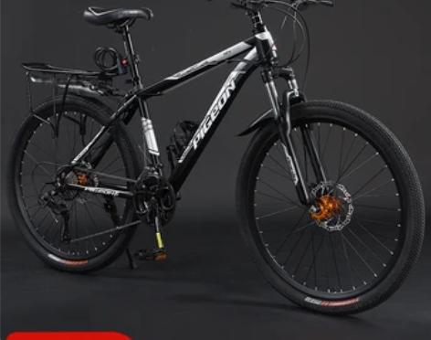 几乎全新的飞鸽铝合金山地自行车 送雨衣和锁...