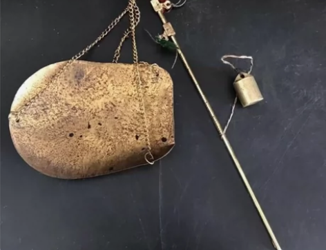 古玩杂项古老货旧货纯铜药房中药称老式手提家...