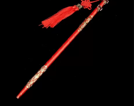 婚庆用品中式婚礼道具秤杆称心如意红色喜棒挑...