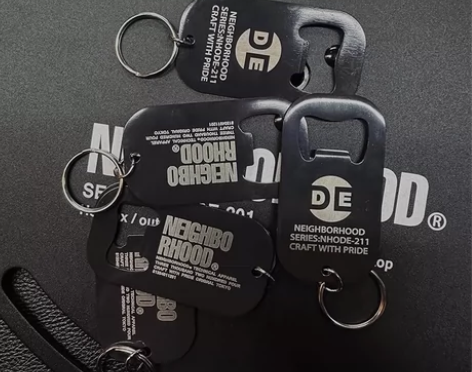潮牌NBHD不锈钢开瓶器汽水饮料起子钥匙扣...