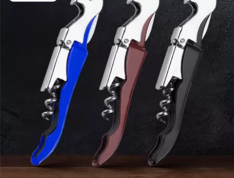 多功能海马红酒开瓶器不锈钢启瓶器酒刀啤酒葡...