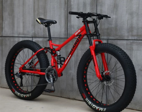 山地自行车单车成人越野车沙滩雪地车4.0大...