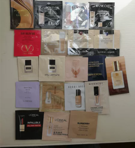 粉底液盲盒10片包邮价兰蔻持妆啵啵雅诗兰黛...
