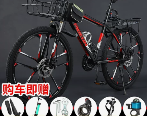 7档变速自行车，95新FLYING PIG...