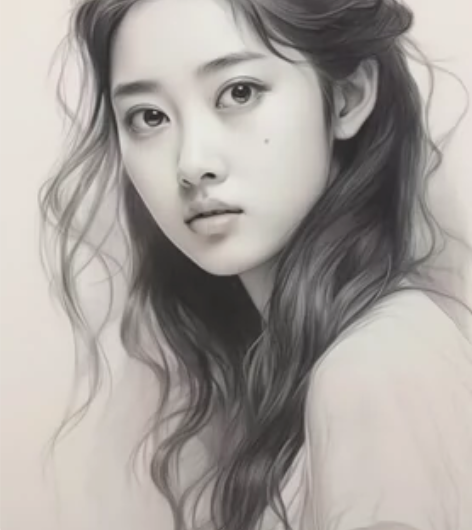 肖像画手绘  代画人像  人物素描代画  ...