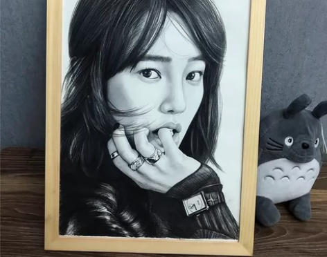 画像定制真人照片素描画像代画画素描手绘肖像...