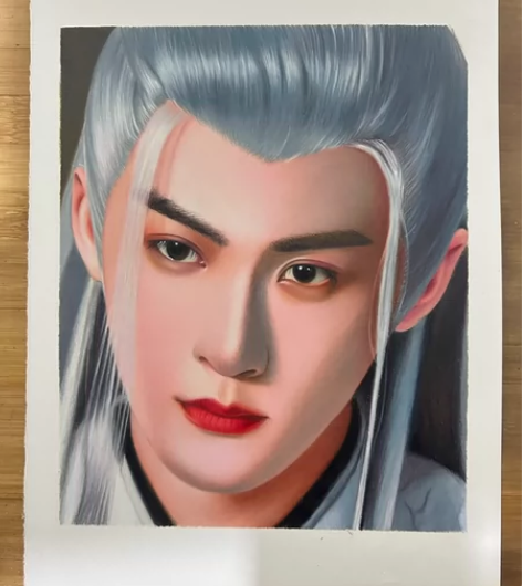 彩铅画 檀健次 长相思 相柳4个晚上完成的...