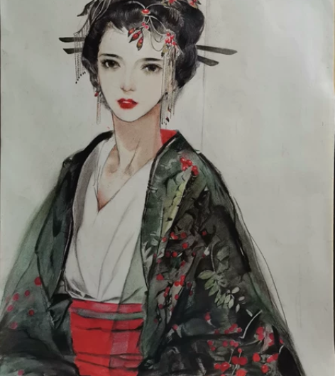 卖画彩铅，临摹的四开，卖的是图一一张，带相...