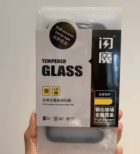 苹果x钢化膜，闪魔旗舰店购入，两片装，全覆...