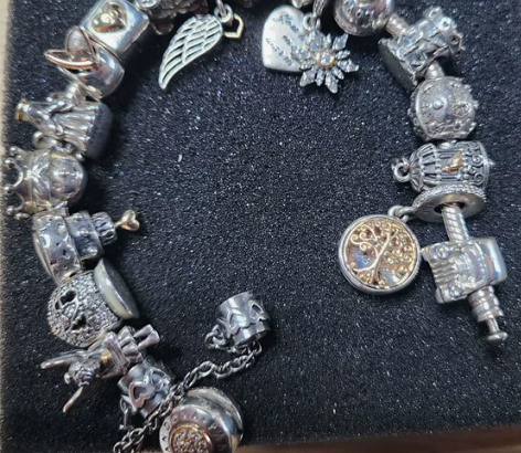 潘多拉出坑保真绝版间金14K串珠 所有珠子...