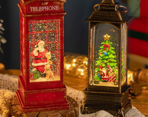 圣诞节生日礼物旋转老人树音乐盒八音盒送小孩...