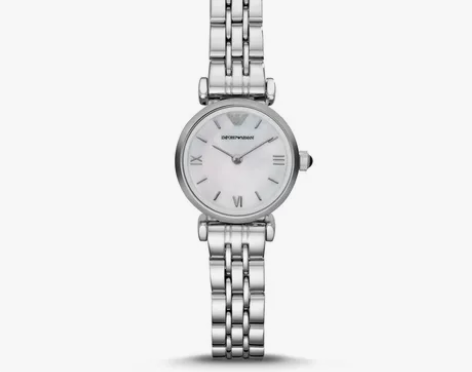 Armani阿玛尼白月光手表女 轻奢气质贝...