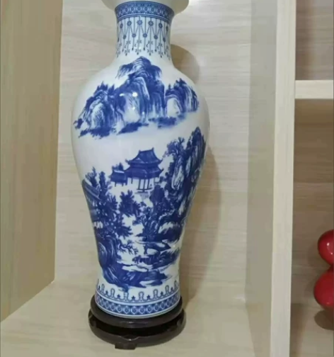 低价出全新青花瓷白瓷陶瓷器中大号摆件花瓶饰...