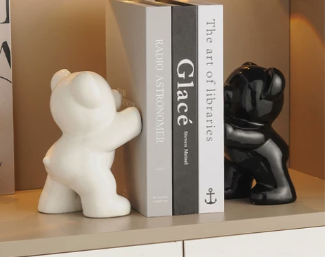 创意暴力熊书档电视柜书柜客厅假书高档轻奢客...