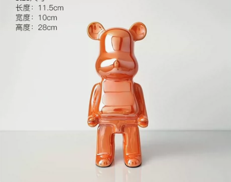 贝汉美轻奢存钱罐暴力熊摆件家居客厅酒柜电视...