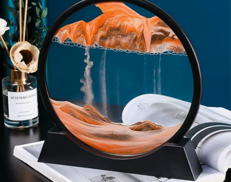 创意流沙画摆件沙漏解压家居客厅酒柜电视柜办...