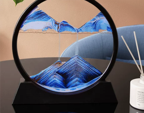 创意轻奢解压艺术沙漏摆件客厅桌面办公室流沙...