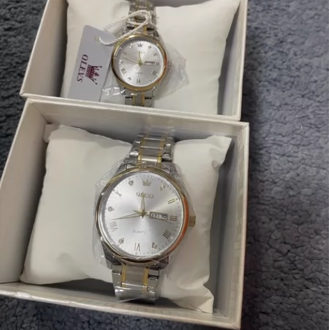 全新OLEVS情侣对表，瑞士机芯，品质ok...