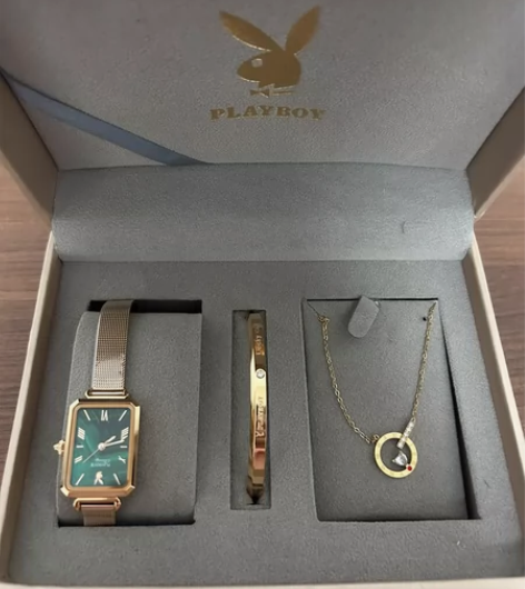情人节礼物手表+手镯+项链 全新+包装礼盒