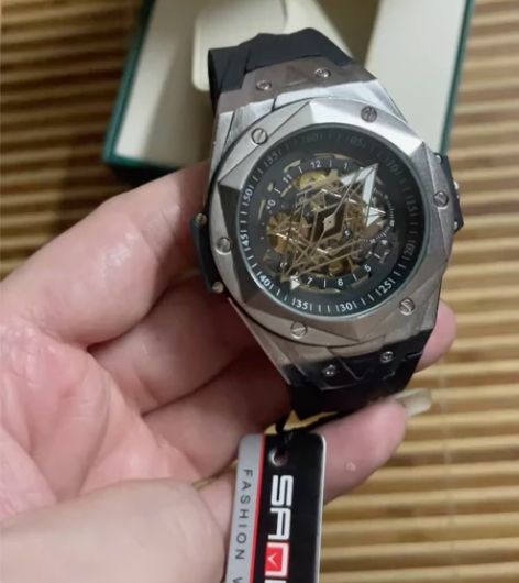 三达镂空全自动机械表男士手表运动潮流 放家...