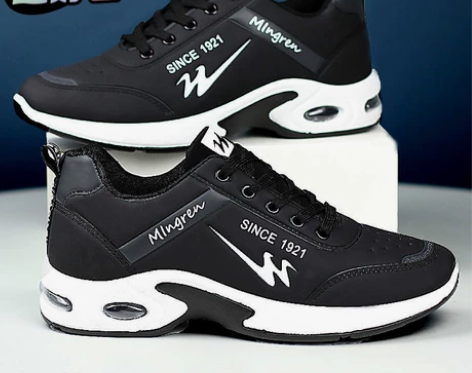 双星八特2023春季男士运动鞋皮面防臭百搭...