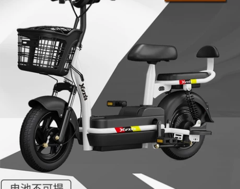 加州豹电动车48v新国标踏板助力小型电动自...