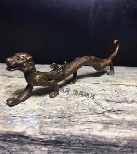 低价处理 实心走虎笔架笔搁毛笔架摆件文房器...