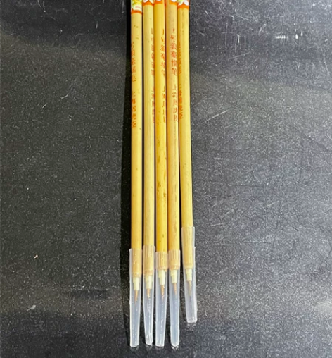 上海周虎臣叶筋笔五支 （1号狼毫描笔） 上...