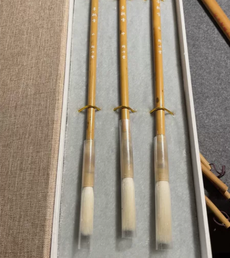 问心堂 顶级细嫩光锋纯羊毫毛笔  囤了两套...