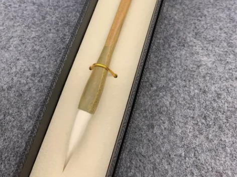 ｛绿意｝精制狼羊毫兼毫毛笔中楷，高颜值，精...