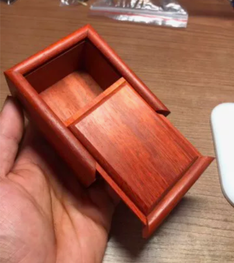 红花梨抽拉盒花梨木盒首饰盒木盒子长方形木盒...