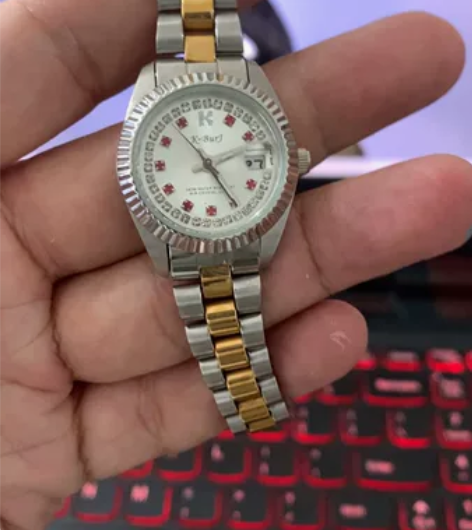 不锈钢精钢女款石英表，不锈钢精钢表壳，不锈...