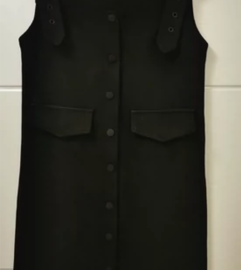 秋冬显瘦减龄背带裙气质连衣裙垂感好，背带连...