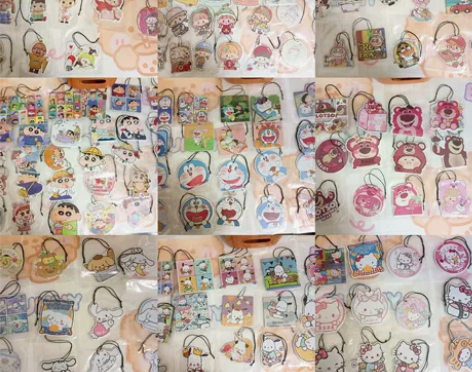 【可自选现货包邮】全新卡通香薰片车载香薰片...