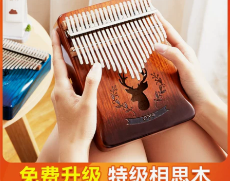 前谷拇指琴卡林巴琴21音五指琴女生初学者水...