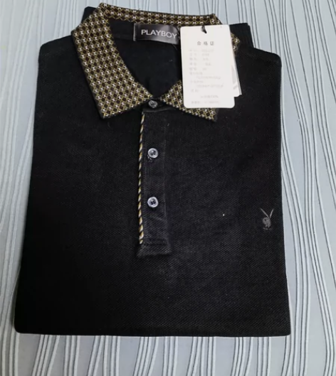 断码处理，全新花花公子翻领长袖T恤男士羊绒...