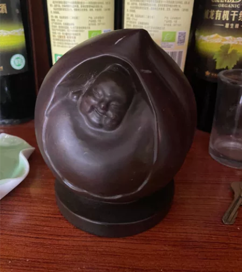 黑檀木雕福寿双全 感兴趣的话点“我想要”和...