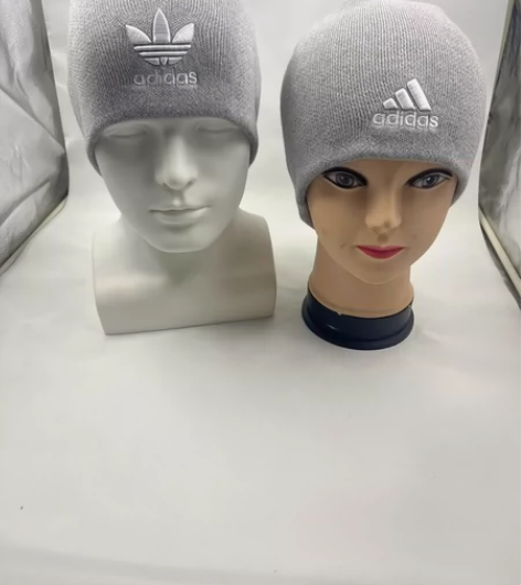 阿迪达斯三叶草翻边刺绣冷帽男帽女帽情侣帽针...