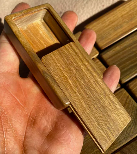 #首饰盒阿根廷绿檀整料掏空蚯蚓盒收纳盒唢呐...